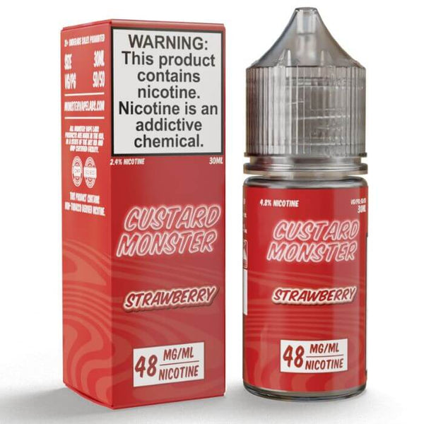 Strawberry by Custard Monster Nicotine Salt E-Liquid