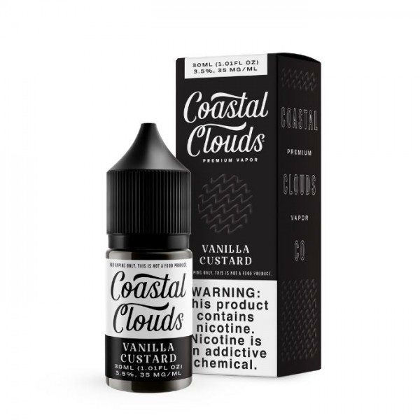 Vanilla Custard Tobacco Free Nicotine Salt Juice by Coastal Clouds