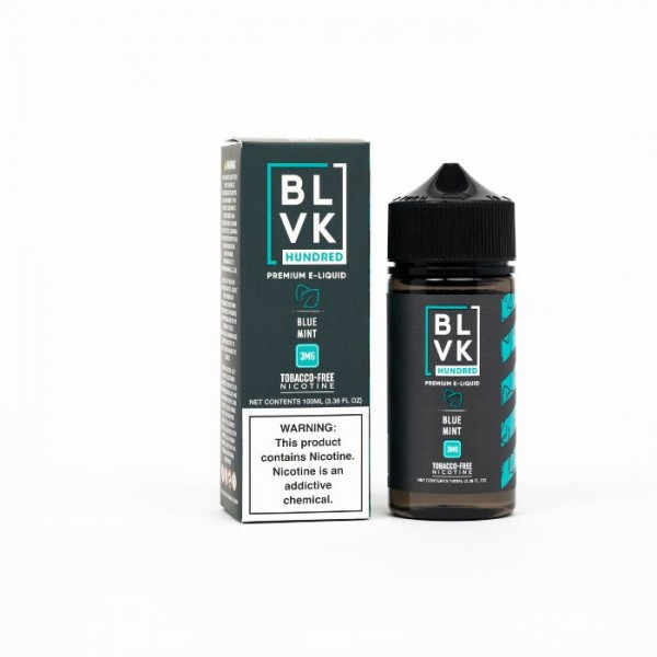 BLVK Hundred Blue Mint Tobacco Free Nicotine E-liquid