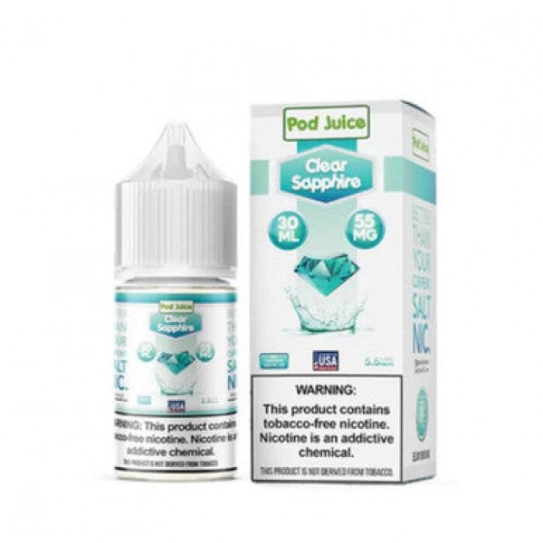 Clear Sapphire Nicotine Salt by Pod Juice