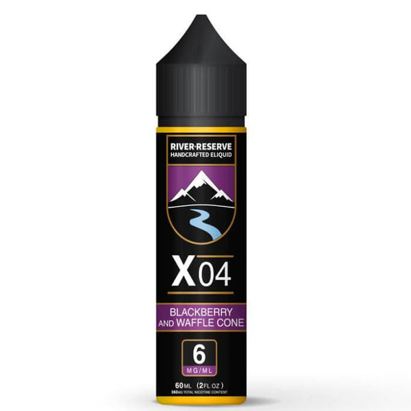 Blackberry Waffle Cone X-04 Tobacco Free Nicotine E-liquid by River Reserve