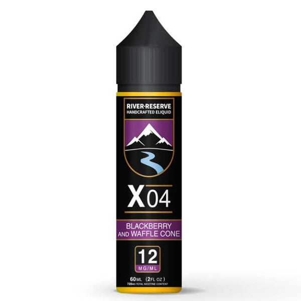 Blackberry Waffle Cone X-04 Tobacco Free Nicotine E-liquid by River Reserve