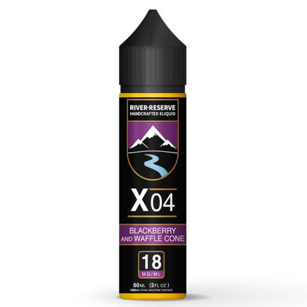 Blackberry Waffle Cone X-04 Tobacco Free Nicotine E-liquid by River Reserve