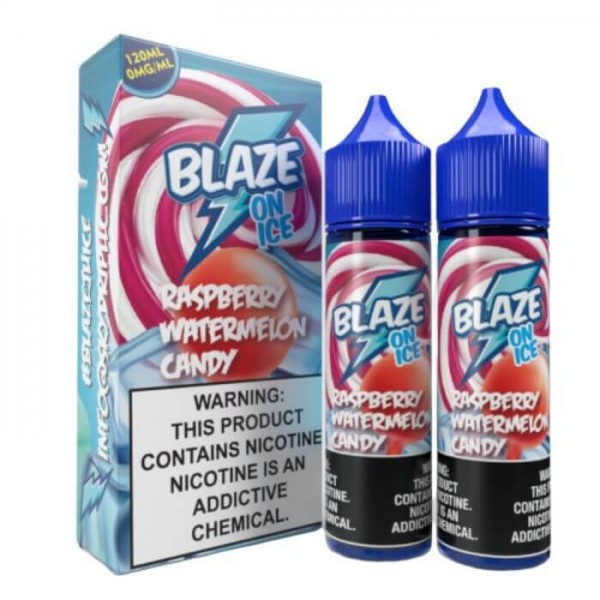 Raspberry Watermelon Candy On Ice by Blaze On Ice E-Liquid