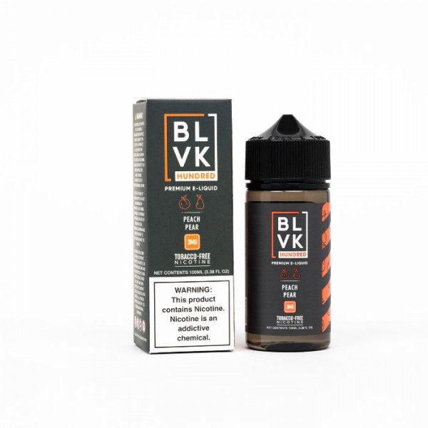 BLVK Hundred Peach Pear Tobacco Free Nicotine E-liquid