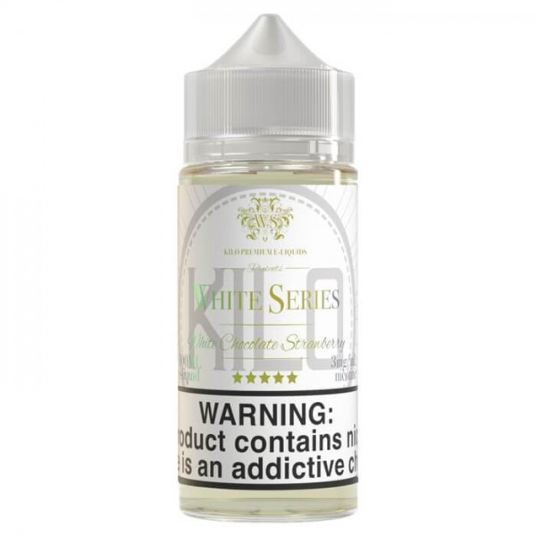 White Chocolate Strawberry (100ml) by Kilo E-Liquids White Series