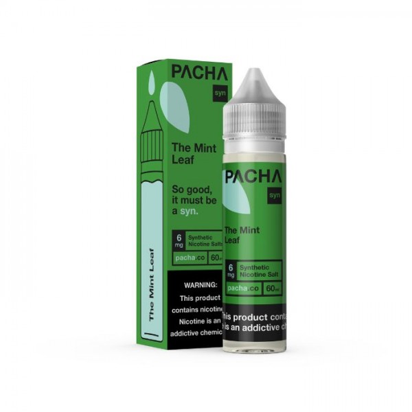 The Mint Leaf Tobacco Free Nicotine E-liquid by Pacha Syn