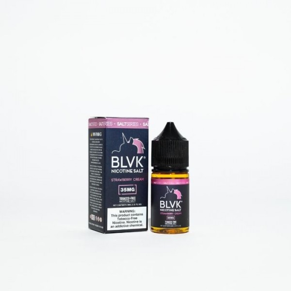 Strawberry Cream Tobacco Free Nicotine Salt Juice by BLVK Salt Series