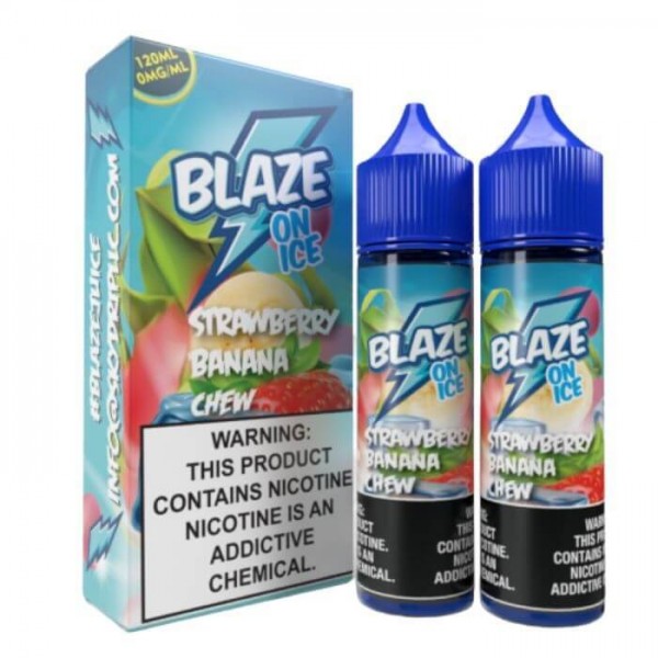 Strawberry Banana Chew On Ice by Blaze On Ice E-Liquid