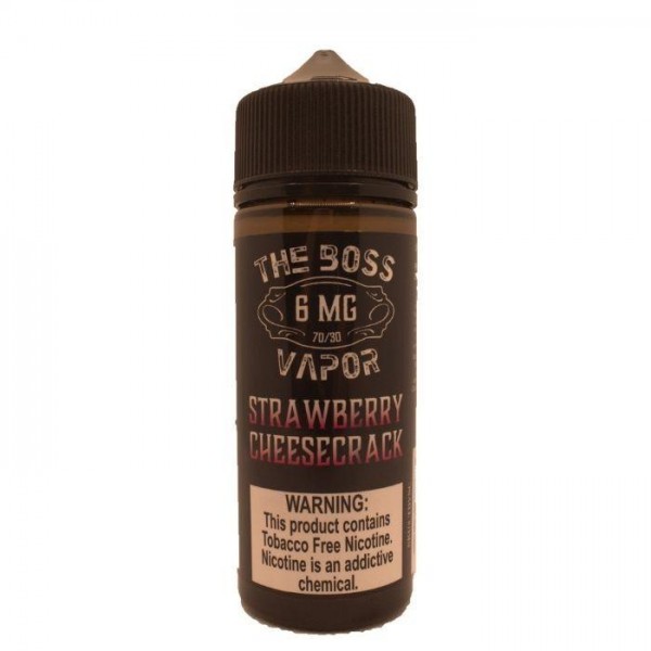 Strawberry Cheesecrack Tobacco Free Nicotine Vape Juice by The Boss Vapor