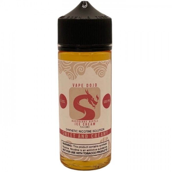 Raspberry Ripple Ice Cream Tobacco Free Nicotine Vape Juice by Vape Dojo E-Liquid