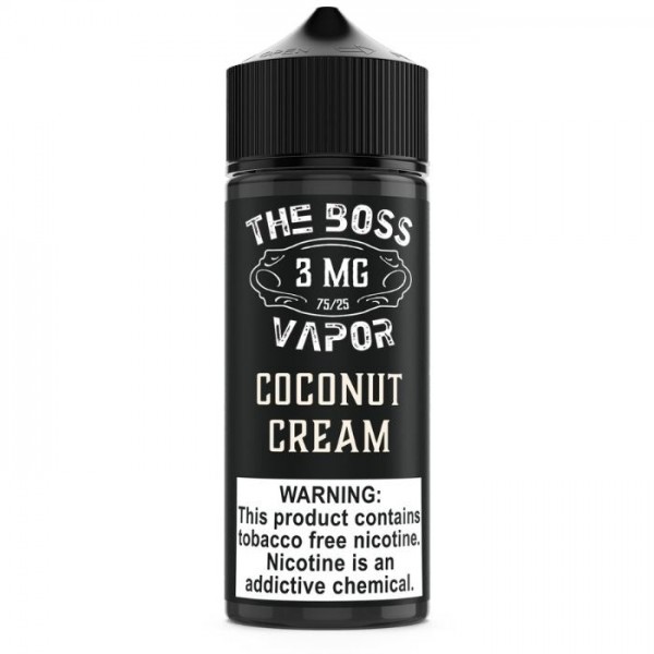 Coconut Cream Tobacco Free Nicotine Vape Juice by The Boss Vapor