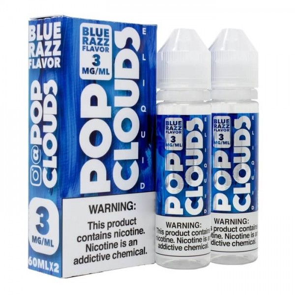 Blue Razz (120ml) by Pop Clouds E-Liquid