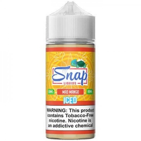 Mad Mango Iced Tobacco Free Nicotine Vape Juice by Snap Liquids