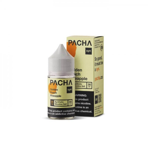 Golden Peach Pineapple Tobacco Free Nicotine Salt by Pacha Syn