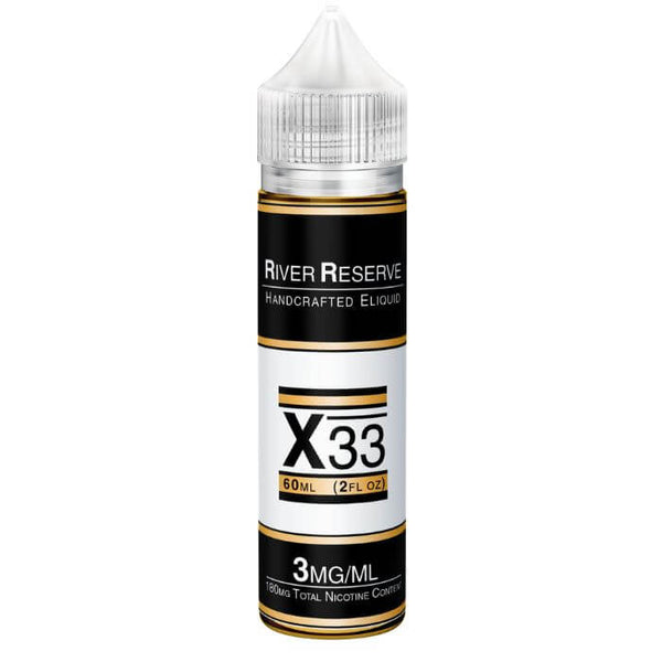 Sweet Cream Butterscotch X-33 Tobacco Free Nicotine E-liquid by River Reserve