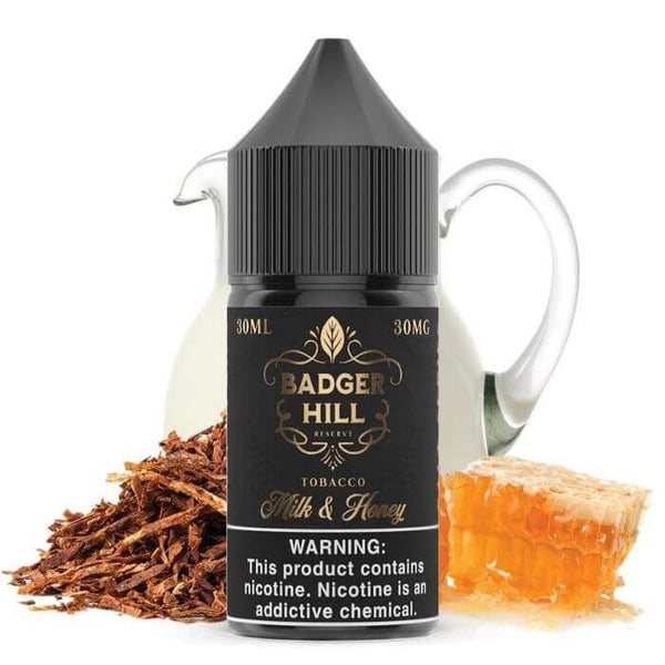 Milk & Honey by Badger Hill Reserve Nicotine Salt eJuice