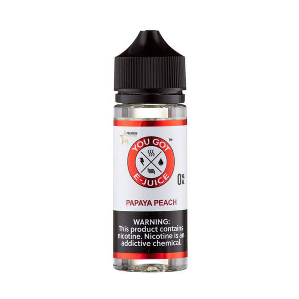 Papaya Peach Synthetic Nicotine Vape Juice by You Got E-Juice