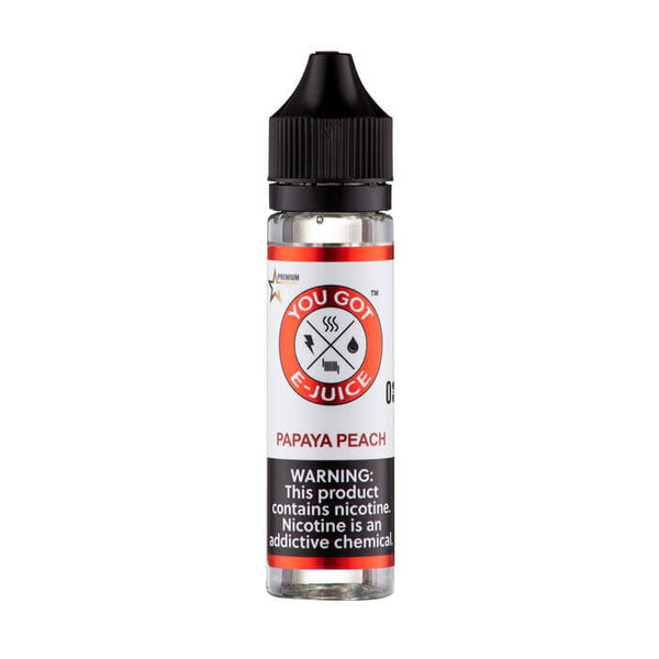 Papaya Peach Synthetic Nicotine Vape Juice by You Got E-Juice