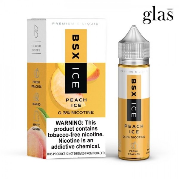 Peach Ice E-Liquid by Glas Basix Series