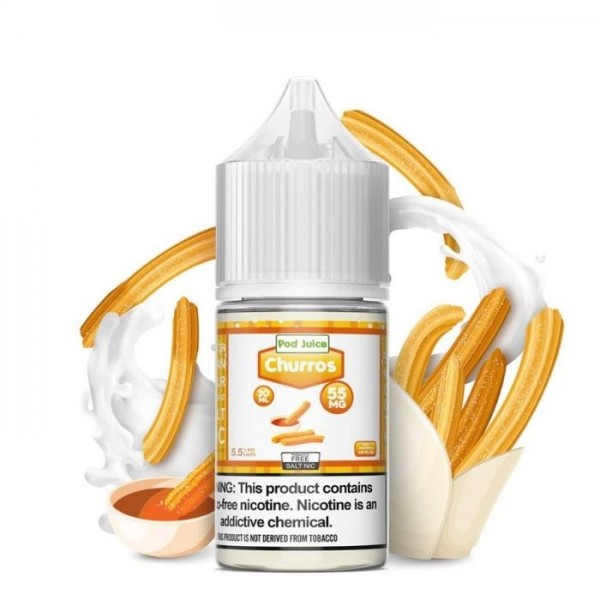 Churros Tobacco Free Nicotine Salt Juice by Pod Juice