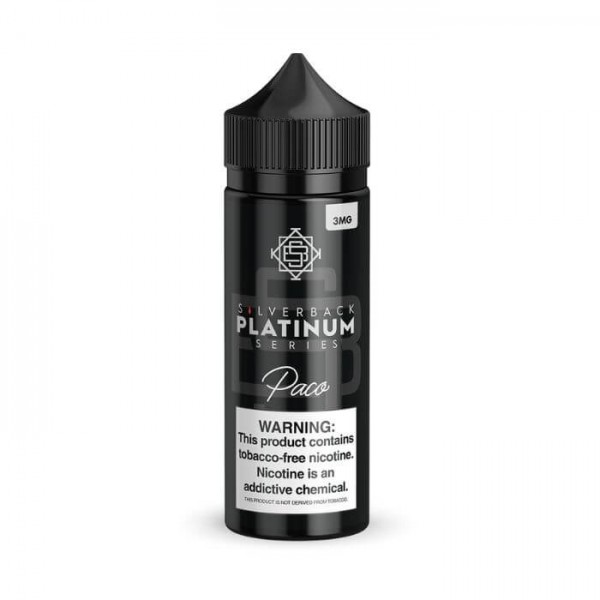 Paco Platinum Series Tobacco Free Nicotine Vape Juice by Silverback Juice Co