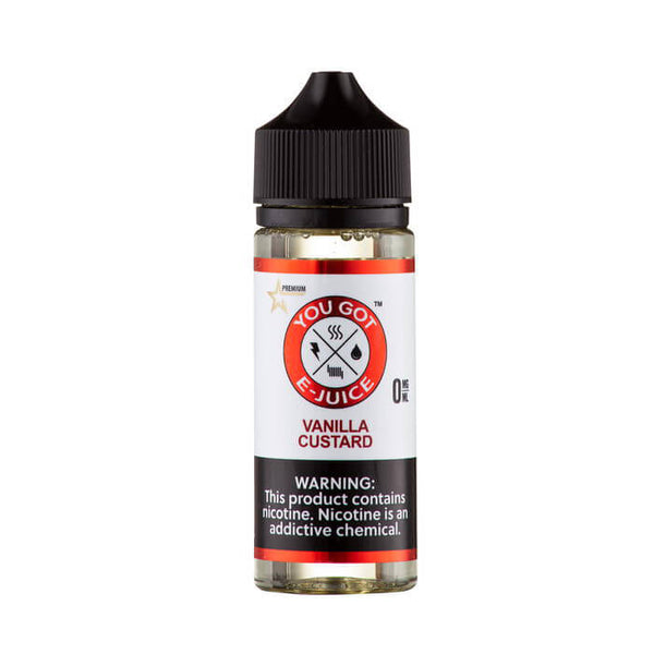 Vanilla Custard Synthetic Nicotine Vape Juice by You Got E-Juice