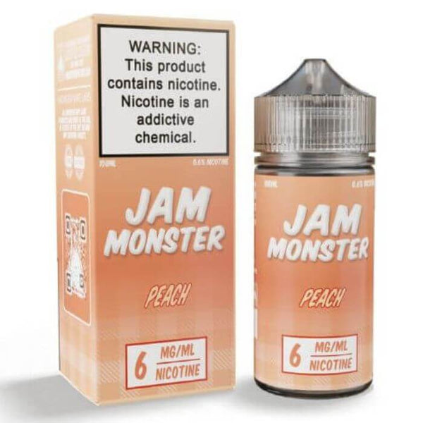 Peach Tobacco Free Nicotine Vape Juice by Jam Monster