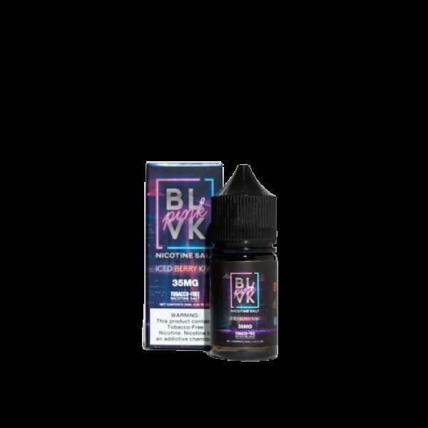 Iced Berry Kiwi Tobacco Free Nicotine Salt Juice by BLVK Pink