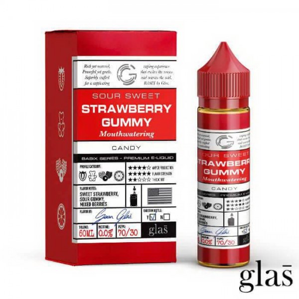 Strawberry Gummy E-Liquid by Glas Basix Series