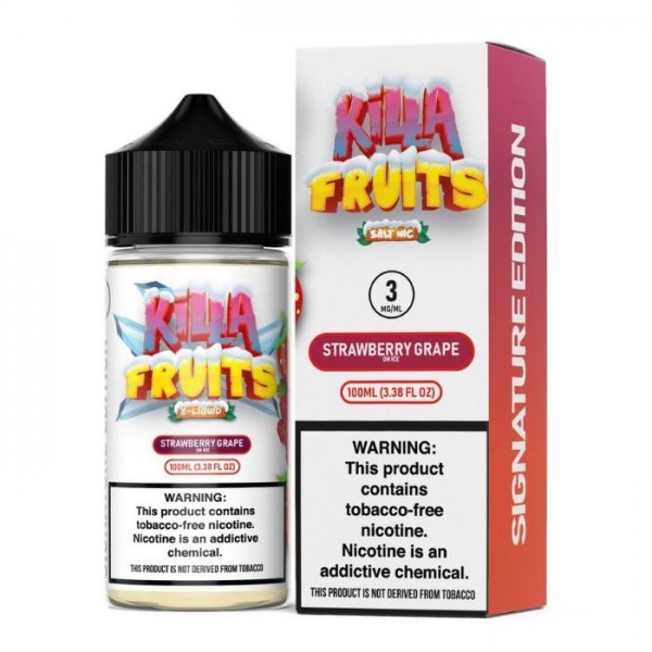 Strawberry Grape Ice Tobacco Free Nicotine Vape Juice by Killa Fruits Signature Edition