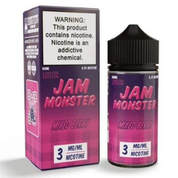 Mixed Berry Tobacco Free Nicotine Vape Juice by Jam Monster