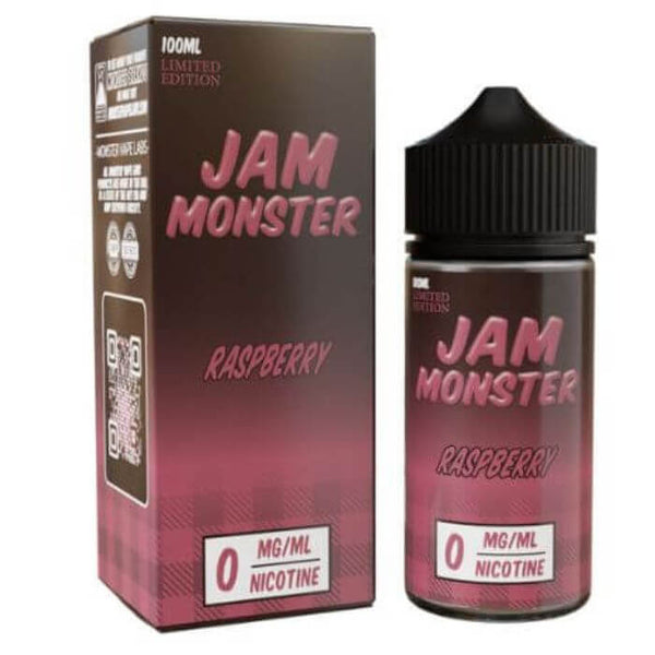 Raspberry Tobacco Free Nicotine Vape Juice by Jam Monster