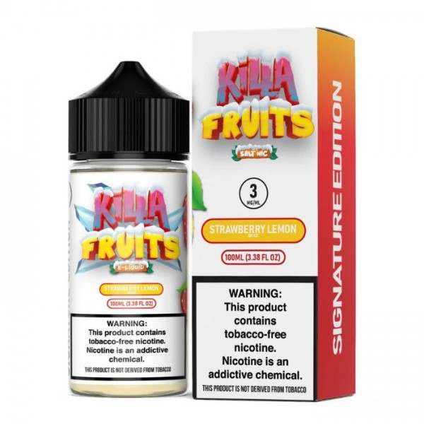 Strawberry Lemon Ice Tobacco Free Nicotine Vape Juice by Killa Fruits Signature Edition