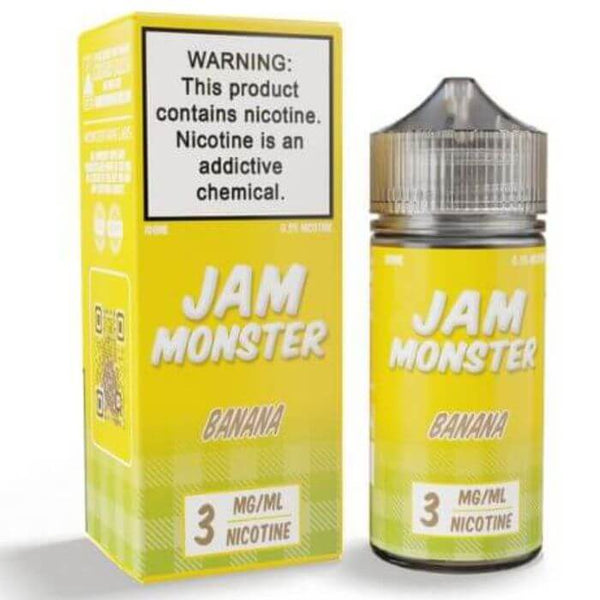 Banana Tobacco Free Nicotine Vape Juice by Jam Monster