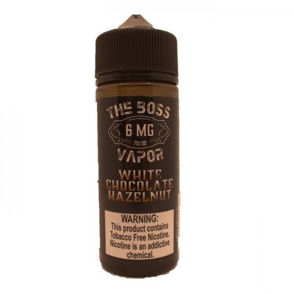 White Chocolate Hazelnut Tobacco Free Nicotine Vape Juice by The Boss Vapor