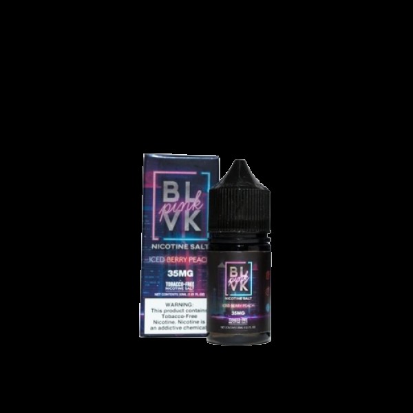 Iced Berry Peach Tobacco Free Nicotine Salt Juice by BLVK Pink