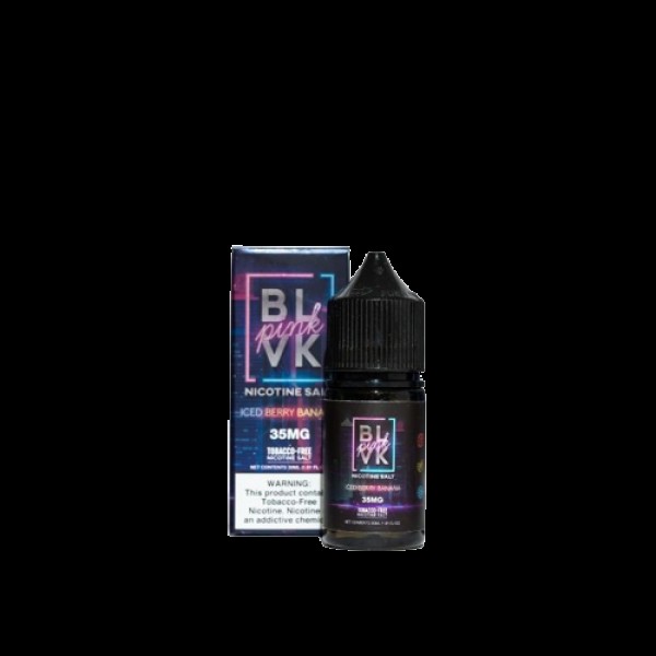 Iced Berry Banana Tobacco Free Nicotine Salt Juice by BLVK Pink