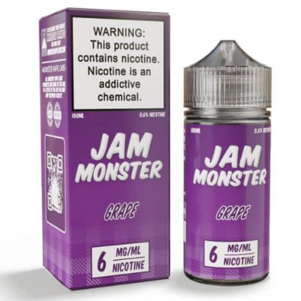 Grape Tobacco Free Nicotine Vape Juice by Jam Monster