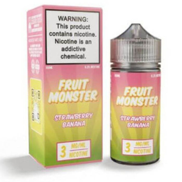 Strawberry Banana Tobacco Free Nicotine Vape Juice by Fruit Monster