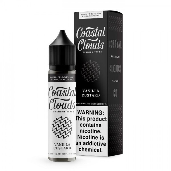 Vanilla Custard Tobacco Free Nicotine Vape Juice by Coastal Clouds