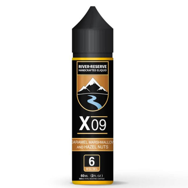 Caramel Cove X-09 Tobacco Free Nicotine E-liquid by River Reserve