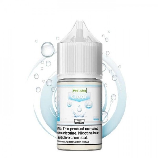 Clear Tobacco Free Nicotine Salt Juice by Pod Juice