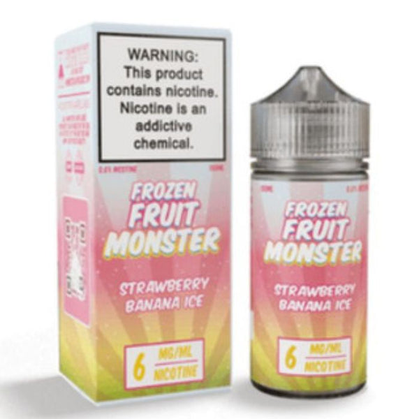 Strawberry Banana Ice Tobacco Free Nicotine Vape Juice by Frozen Fruit Monster