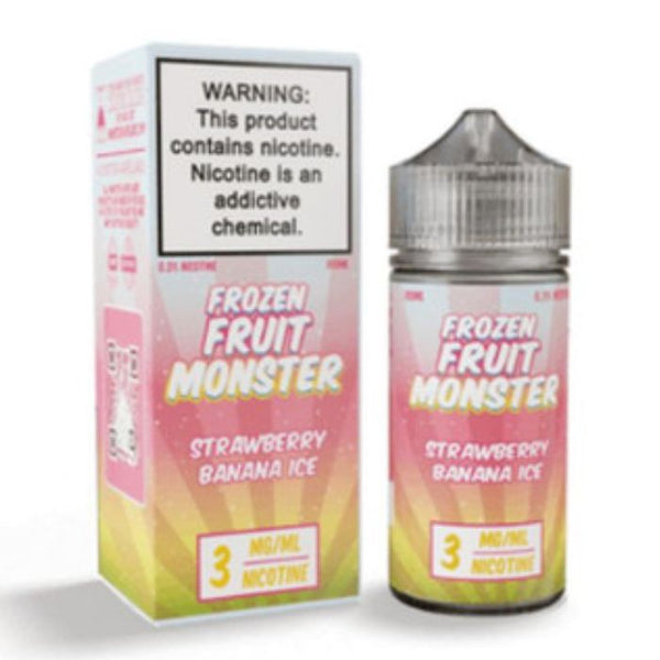 Strawberry Banana Ice Tobacco Free Nicotine Vape Juice by Frozen Fruit Monster