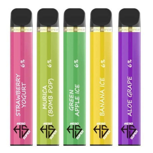 Hero Super Disposable Vape - 1600 Puffs