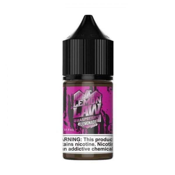 Raspberry Lemonade Nicotine Salt by Lemon Law Vape Juice