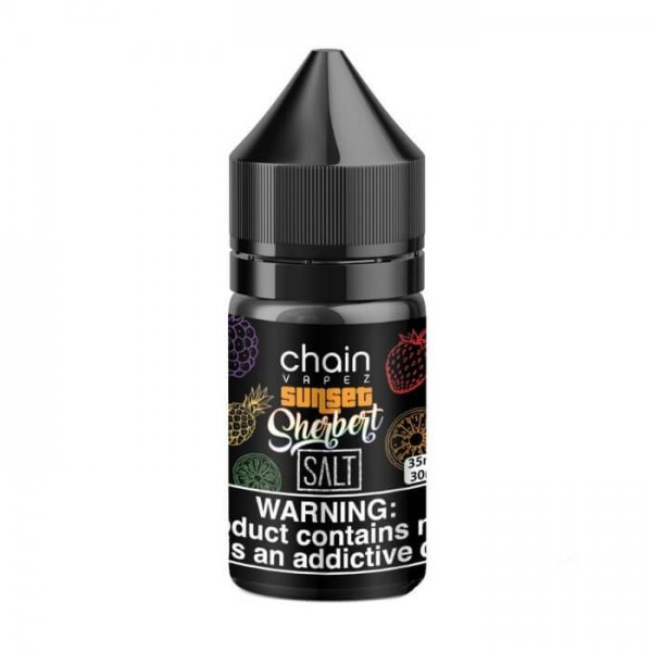 Sunset Sherbert by Chain Vapez Nicotine Salt E-Liquid