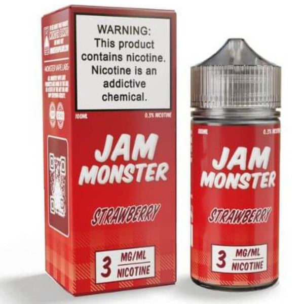 Strawberry Tobacco Free Nicotine Vape Juice by Jam Monster