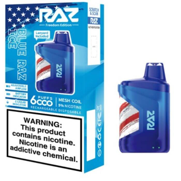 Raz CA6000 Freedom Disposable Vape - 6000 Puffs